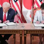 Trump in Japan live: Leaders sign rare-earth cooperation pact