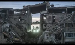 Russia claims strikes on Kyiv drone facilities